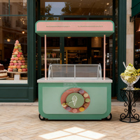Tricycle à café électrique en fibre de verre, chariot à glaces, vélo alimentaire, solution commerciale mobile pour boissons et friandises