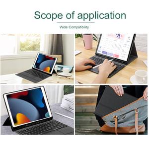 Étui pour clavier rétro-éclairé RVB pour iPad Pro 10.5/10/5 9e/8e/7e génération Trackpad Touch <span class=keywords><strong>Folio</strong></span> étui en cuir Interface USB nouveau - Product Image 6