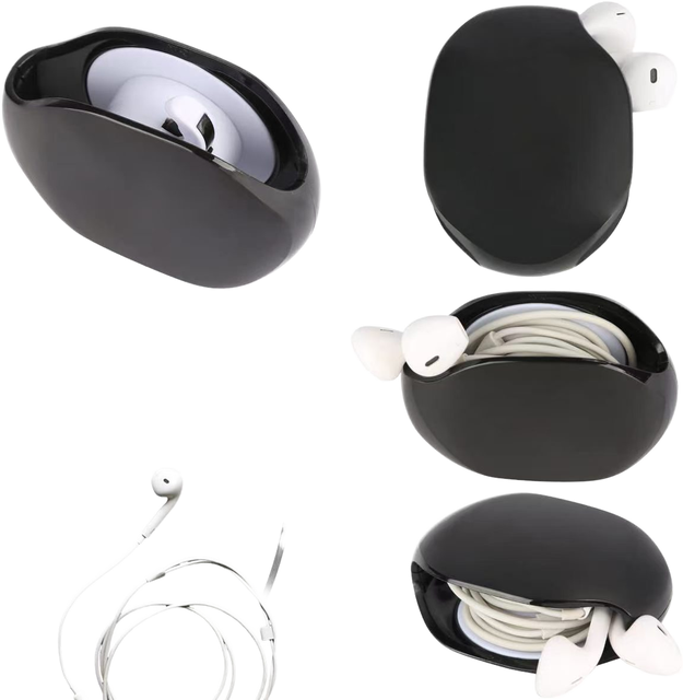 Portable Automatic Cord Winder for Earphones USB Cable Plastic Retractable Wrap Headphone Holder Cable Management Accessory