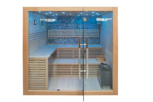 Современный дизайн 4-х человек комнатная традиционная деревянная Паровая сауна с функцией влажного пара с 3 кВт 6 кВт 9 кВт - Product Image 4