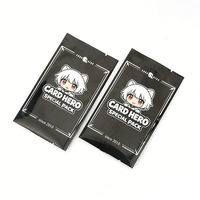 Sacs à surprises en aluminium personnalisés sur le thème de l'anime, style boîte de boosters japonaise, sacs en aluminium pour cartes à collectionner, fabricant d'emballages pour cartes à collectionner