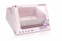 Boîte en carton personnalisée avec logo imprimé et fenêtre transparente en PVC, plateau en plastique thermoformé, emballage écologique et sûr pour les produits pour bébés