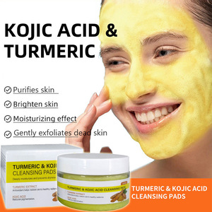 แผ่นทำความสะอาดผิวหน้าขมิ้น Kojic Acid Kojic <span class=keywords><strong>curcumin</strong></span> 50เม็ด/ขวดกวางโจวต้นกำเนิดการค้าต่างประเทศ - Product Image 2