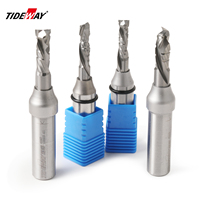 Fresa de ranurado de doble chapa TIDEWAY A9 para carpintería, herramientas CNC de grado industrial, compresión OEM AlTiN