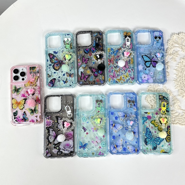 Epoxy Printed Shiny Chain Mobile Phone Cases for Samsung A57 5G A56 5G S25 FE A37 S26 Ultra A26 5G A07 A17