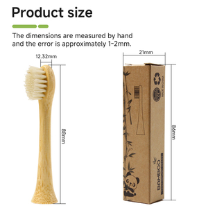 Têtes de brosse à dents de rechange en <span class=keywords><strong>bambou</strong></span> biodégradable, poils souples en poils de sanglier, pour modèles Sonicare Flexcare, vente en gros - Product Image 4