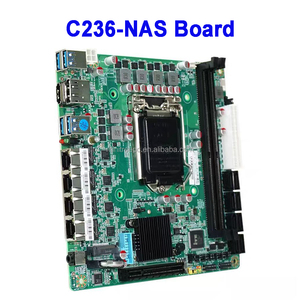 C236 <b>LGA1151</b> Embedded Computer NAS Motherboard 8x 3.0 4x I226 2.5G M.2 NVMe 2x DDR4 PCIe 9th Gen Celeron/Pentium Core 2690v4 Com - Product Image 1