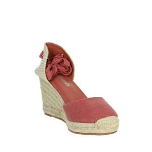 Women's Espadrilles <b>Red</b> Canvas Wedge <b>Heel</b> Trendy Shoes - Product Image 5