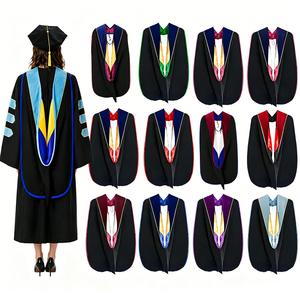 Conjunto de Túnica y Estola de Graduación Doctoral y Maestría Personalizado al por Mayor, Túnica Académica Multicolor para Ceremonia - Product Image 1