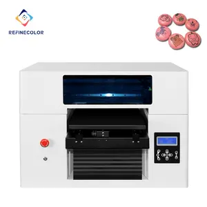 Impressora de bolos a3, impressora de alimentos comestível macaron, máquina de impressão de chocolate dx10, tecido com tintas comestíveis cmkit