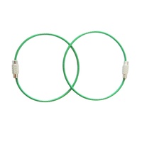 EWANG Custom Colors Edelstahl-Schraub verschluss draht Schlüssel ring Schlüssel bund kabel