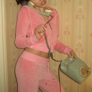 Ensemble sweat à capuche et pantalon de jogging OEM personnalisé avec logo, 100 % velours, coupe ajustée, fermeture éclair, décontracté, taille haute - Product Image 2