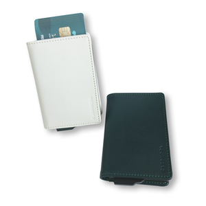 Tarjetero Unisex de Cuero PU con Protección RFID, 6 Pulgadas, Corto, Verde Oscuro con Interior Color Oliva, Diseño Minimalista - Product Image 4