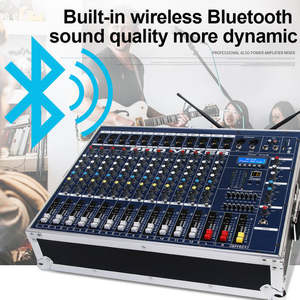 เครื่องขยายเสียงมิกเซอร์ OEM GT12M กำลังสูง 2400 วัตต์ *2 ระดับมืออาชีพ 12 ช่องสัญญาณ พร้อมไมโครโฟน 2 ตัว และลำโพง - Product Image 4
