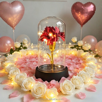 Lampe de nuit décorative en forme d'œillet artificiel, idéale pour les mariages, les fêtes, et comme cadeau haut de gamme pour Noël, la fête des Mères et la Saint-Valentin
