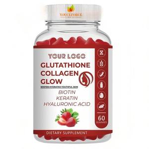 Suplementos de Colágeno em Goma TOP <span class=keywords><strong>Glutathione</strong></span> Antienvelhecimento e Antioxidante para Clareamento da Pele - Product Image 1