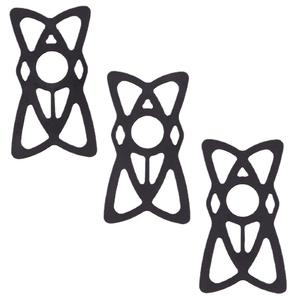 Soporte de silicona para teléfono para manillar de bicicleta, negro, ajustable, con banda elástica, absorción de impactos segura, CW789 - Product Image 3