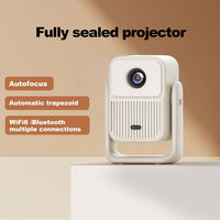 Veacine T6PLUS proyektor LED Mini portabel, produk cerdas Beamer 1080P mendukung Home Theater 230 ANSI Lumens 8G WiFi6 fokus
