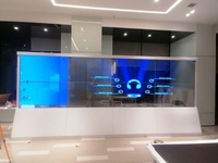 Zylindrische Transparente SMD LED-Anzeige für Indoor LED-Videowand-Werbung in Geschäften, Medizin, Flughäfen und Einkaufszentren