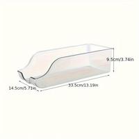 Organisateur de canettes de soda transparent pour réfrigérateur, distributeur de canettes empilable, support de boissons en PET pour réfrigérateur, garde-manger, congélateur