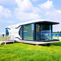 Maison préfabriquée en capsule spatiale personnalisable, résidence modulaire, utilisation optimale de l'espace, micro-maison minuscule, hôtel 11,5*3,2*3,2m