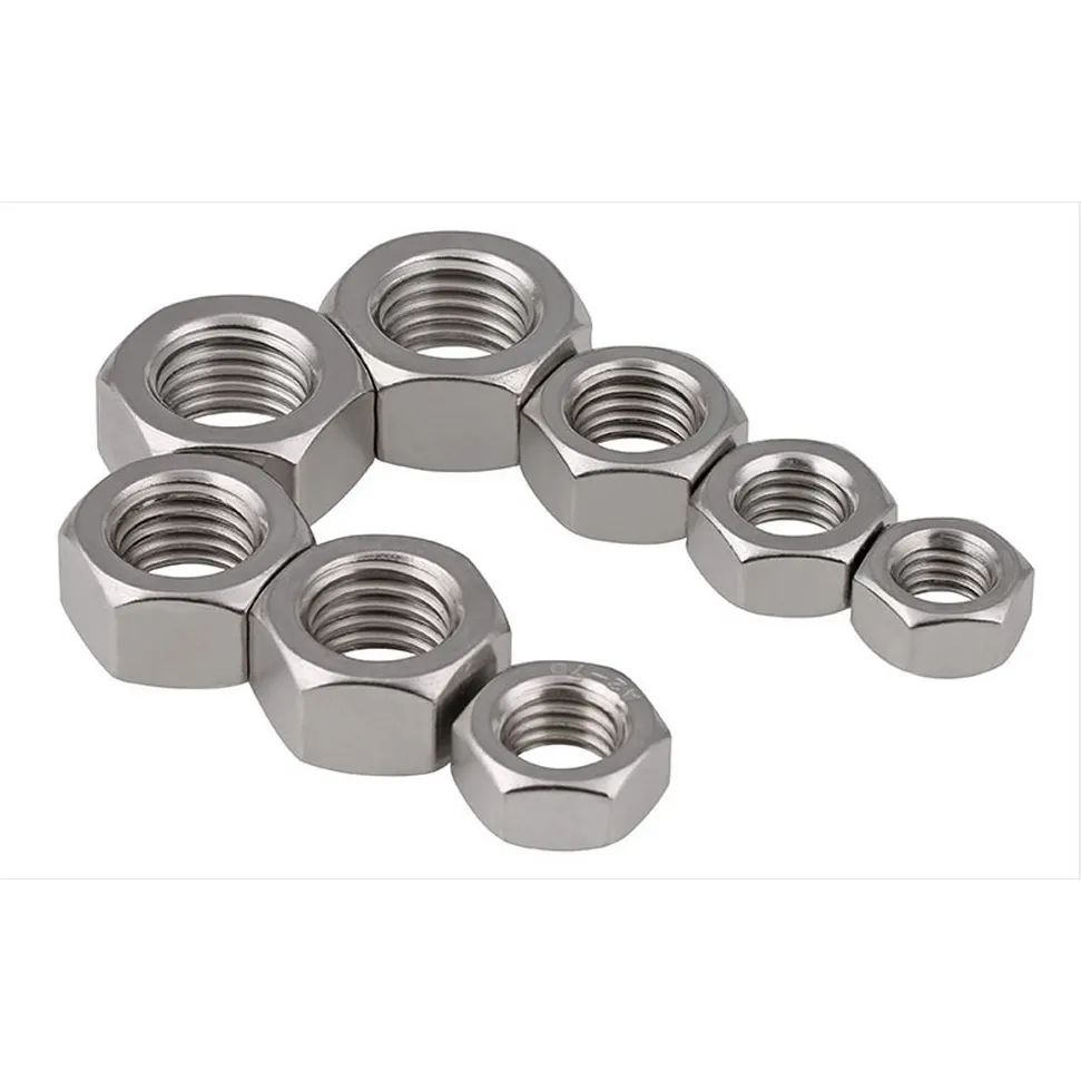 Din 934 Metric Threaded Nut nhà sản xuất thép không gỉ A2-70/304L Hex NUT