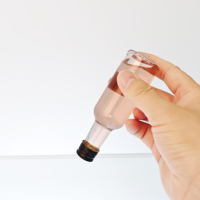 Botol minuman keras plastik hewan peliharaan Mini 50ML/1.67oz dengan tutup ROPP aluminium