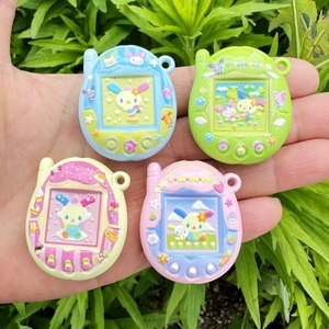 Cuentas de acrílico con forma de <span class=keywords><strong>Tamagotchi</strong></span> de dibujos animados japoneses de 36 mm x 30 mm, cuentas de acrílico con apertura de 3 mm - Product Image 1