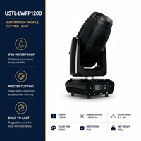 Projecteur LED professionnel étanche IP66 1200W pour extérieur, avec 2 roues de gobos et prisme à 6 facettes, idéal pour les spectacles sur scène