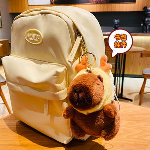 Peluches Capybara Ruunjoy, Jouets <span class=keywords><strong>en</strong></span> Peluche Créatifs, Animaux <span class=keywords><strong>en</strong></span> Peluche Doux et Fluffy, Peluches Mignonnes, Porte-clés Capybara Populaire et Amusant - Product Image 4