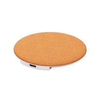 Haut-parleur BT 6.0 ultra-mince en tissu doux, portable et sans fil, pour lecture audio au chevet et à la maison