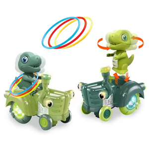 Voitures exploitées pour enfants Wobble Dinosaur Ring Toss Game Musical Infant Learning Toy <span class=keywords><strong>avec</strong></span> <span class=keywords><strong>chansons</strong></span> et lumière - Product Image 6