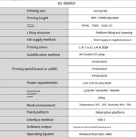 Impresora Plana UV GC-9060UV 900x600mm 1-150mm, XP600/G5i, Lámpara UV de Aire USB3.0, Impresión de Carcasas Personalizadas