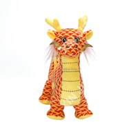 Peluche de dragon festif personnalisée de haute qualité, mascotte de dragon, jouets en peluche de dragon avec motif imprimé, jouet en peluche de dragon doux