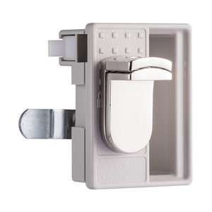 Loquet robuste en alliage de zinc et acier, installation facile, en acier inoxydable, avec serrure à monnayeur, norme ANSI Grade 1, couleur argent, pour écoles, gymnases, centres de fitness, avec serrure en plastique ABS - Product Image 1