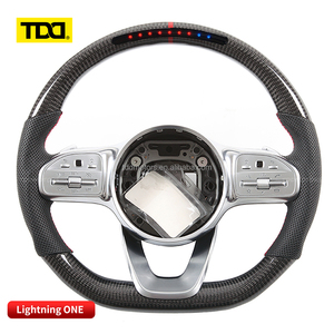 Volant en carbone TDD LED pour Benz W213 W204 S500 S320 S300 E200 E300 E320 E350 E43 E63 E53 E500 Amg Volant LED - Product Image 5
