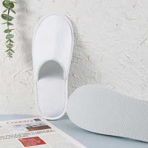 [Personnalisable] Consommables pour l'hôtellerie et le tourisme, Fournitures hôtelières, Chaussons jetables antidérapants aspect coton de qualité commerciale - Product Image 3