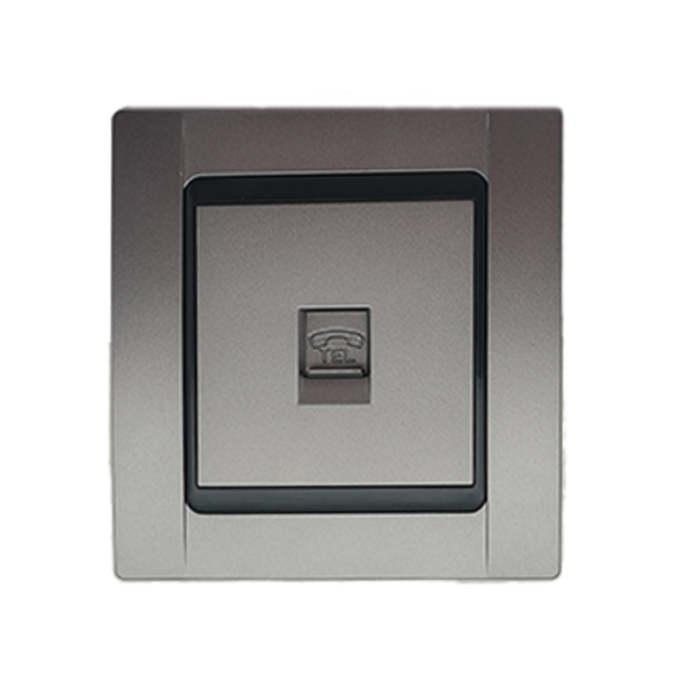 VNX Tel UK EU 1 Gang Rj11 Plastic Wall Mounted Telephone Line Outlet Electrical Telephone Socket