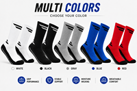 Chaussettes de football personnalisées pour jeunes, antidérapantes, respirantes, avec logo personnalisé et faible MOQ, OEM ODM