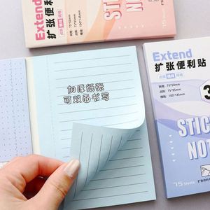 Extendable Paper Sticky Notes 3-in-1 Combo Set Multi-Style Expandable Self-Adhesive <b>Memo</b> <b>Pads</b> Office School Stationery Note - Product Image 3