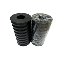 Bloc amortisseur cylindrique creux en caoutchouc robuste pour ressorts anti-vibrations