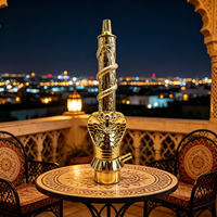 Ensemble de chicha de luxe en forme de serpent exotique, style égyptien complet, narguilé chicha avec accessoires pour la vente en gros