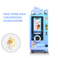 Mesin Penjual Es Krim Otomatis Tanpa Awak, Dukungan Pembayaran Multi Metode, Layar Sentuh untuk Hotel, Resort, Waterpark, dan Taman Hiburan