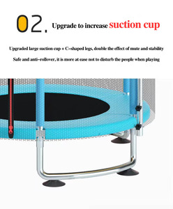 Snbo New Style Product Children Solid Color Jumping Cloth <strong>Trampoline</strong> With Safety <strong>Net</strong> - Product Image 6