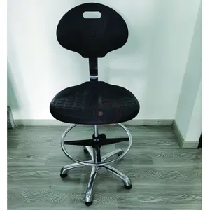 Design Herstellung ESD Reinraum Stuhl Industrie Nähen drehbar anti statische Pu Lab Lift Stühle