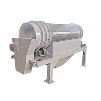 Trommel rotatif de compostage grande capacité avec moteur, haute efficacité, en acier inoxydable 304 pour le traitement des minerais et du sol