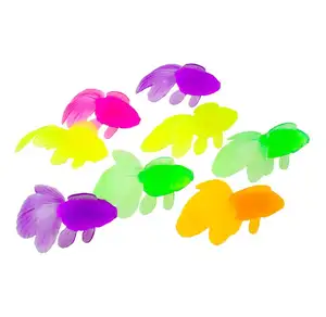 Floating Fish Candy Colors Soft Rubber Goldfish Toys Summer Festival Catch Fish Pool Beach Theme Party Favors 4.5x3CM