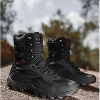 Bottes d'extérieur en gros, bottes de combat pour hommes, jungle, désert, bottes de travail résistantes avec fermeture éclair latérale pour la randonnée, l'escalade