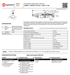 RPEC-LCN RPECLCN RPEC-KCN RPEC LNC RPES-LCN RPESLCN güneş hidrolik kökenli <span class=keywords><strong>Pilot</strong></span> işletilen, dengeli piston tahliye vanası kartuş - Product Image 5