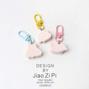 Dễ thương màu hồng loạt con heo đất <span class=keywords><strong>Keychain</strong></span> Mặt dây chuyền túi đồ trang sức cô gái ngọt ngào bột tất cả các trận đấu phim hoạt hình Đồ trang trí <span class=keywords><strong>Keychain</strong></span> - Product Image 5
